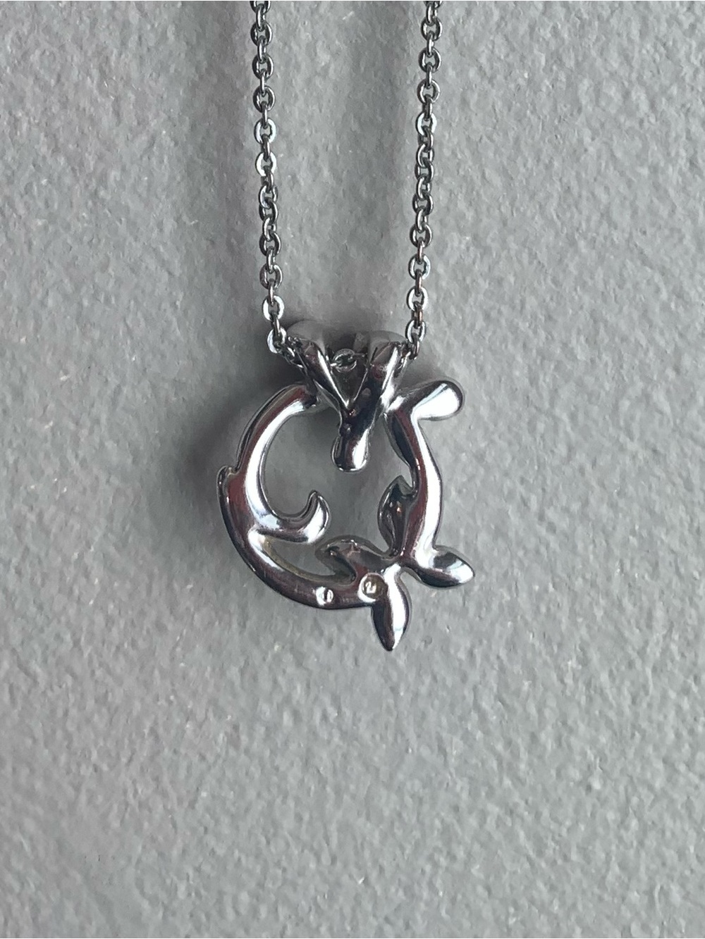 Swarovski Crystal Circle Necklace Dragonfly Butterfly Silver Tone Adjustable - Picture 10 of 11
